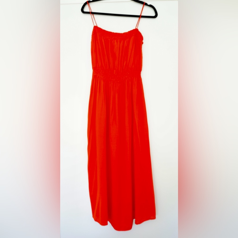 FRNCH Red Midi Dress